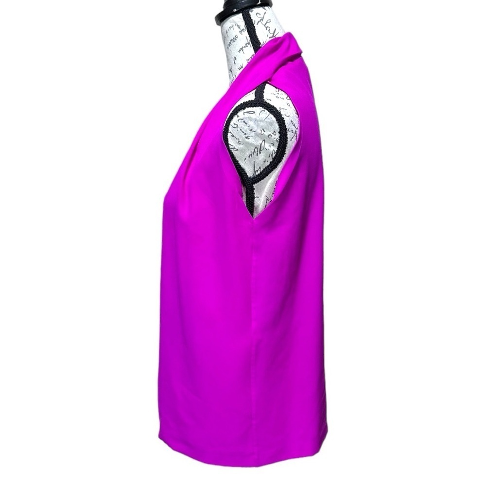 Diane Von Furstenberg Sleeveless Magenta Blouse Size P - Picture 3 of 8
